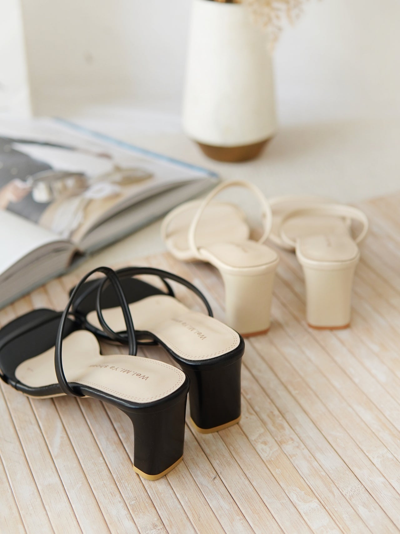 NOVA TWO STRAP HEEL SANDALS LovelyMadness Clothing Malaysia