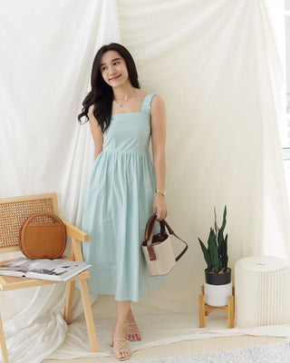 ALINE SMOCKED LONG DRESS