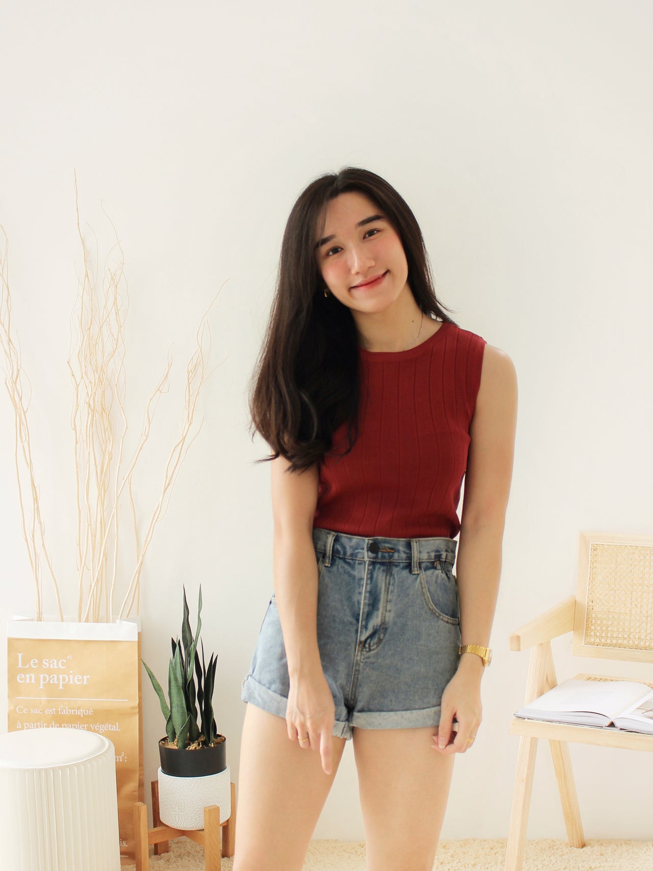 Rib Sleeveless Top - LovelyMadness Clothing Malaysia