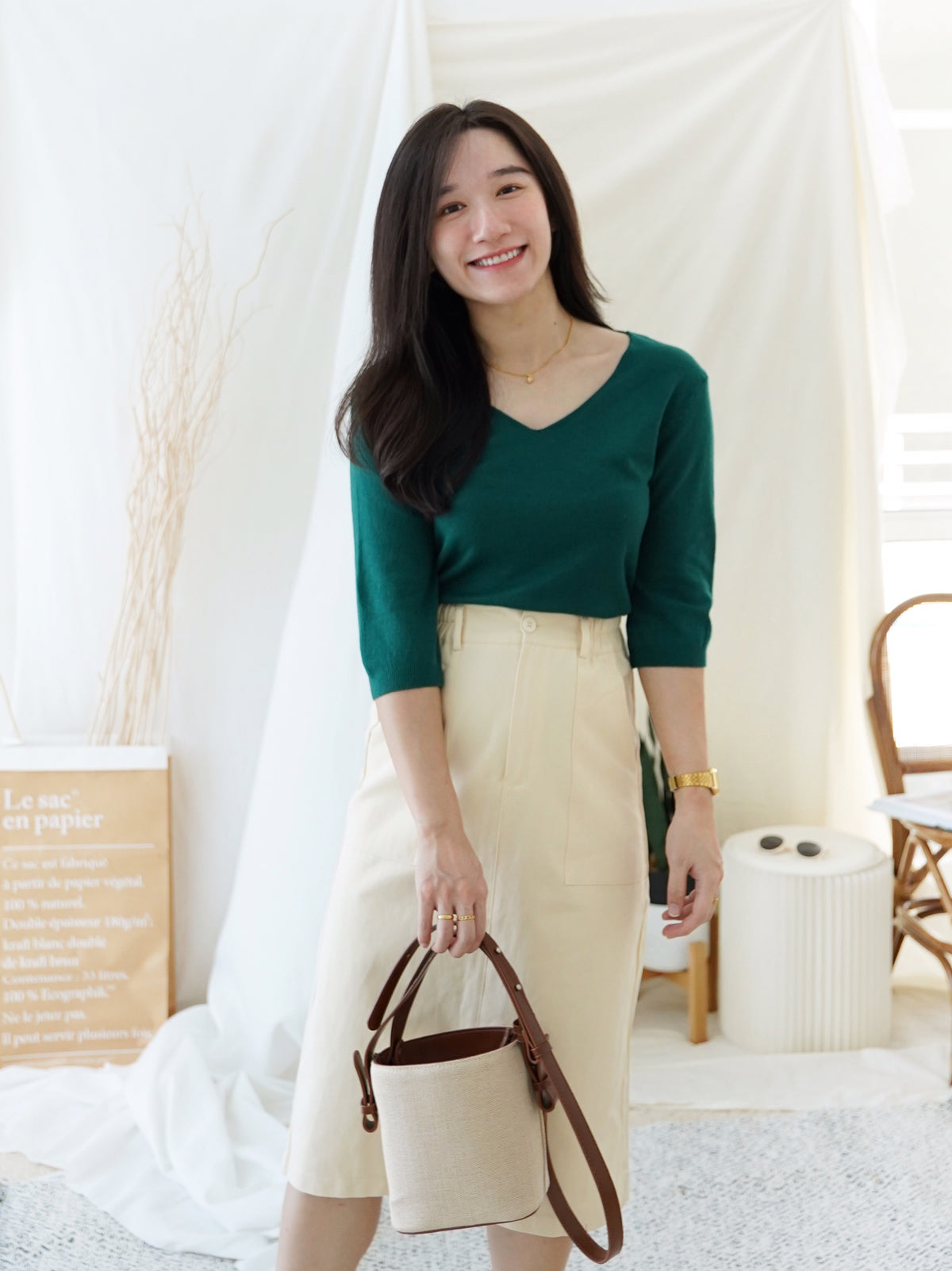 EUNICE Comfy Knit Top II - LovelyMadness Clothing Malaysia