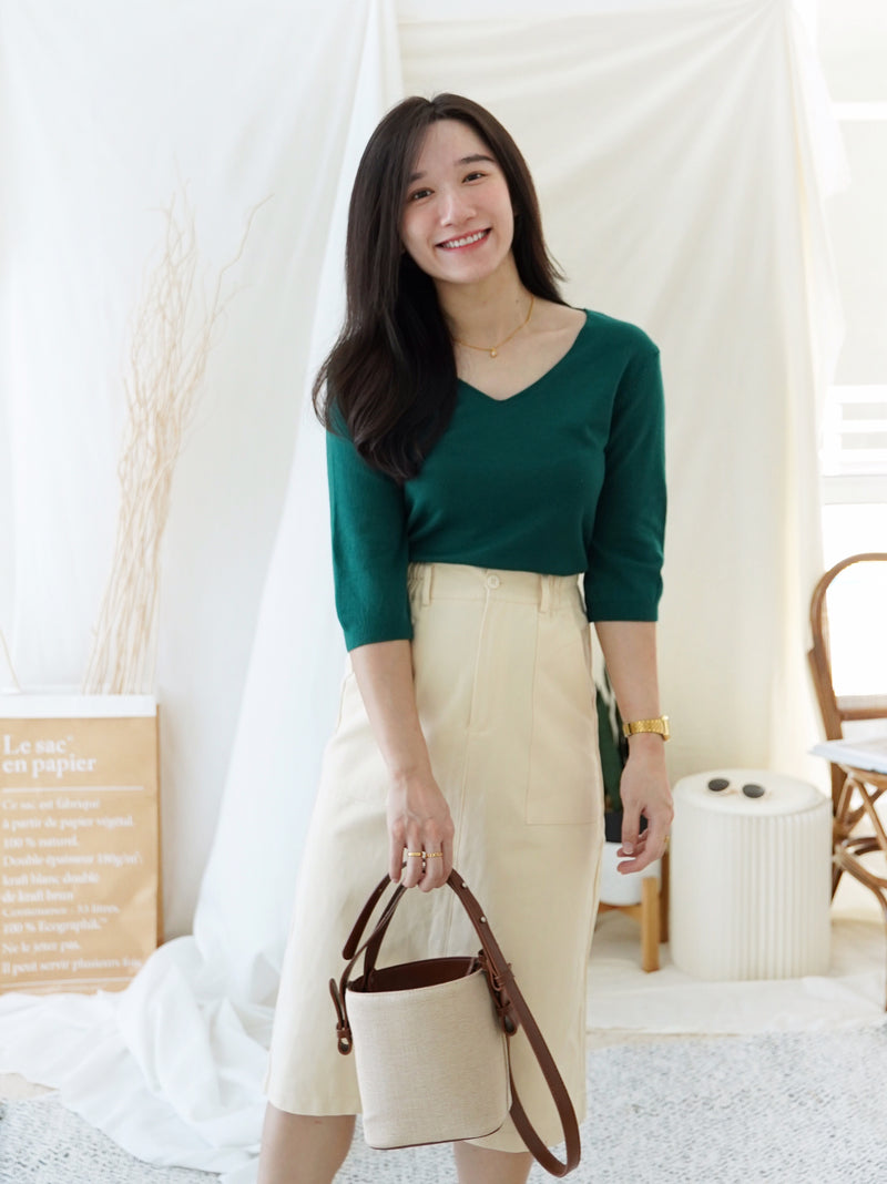 EUNICE Comfy Knit Top II - LovelyMadness Clothing Malaysia