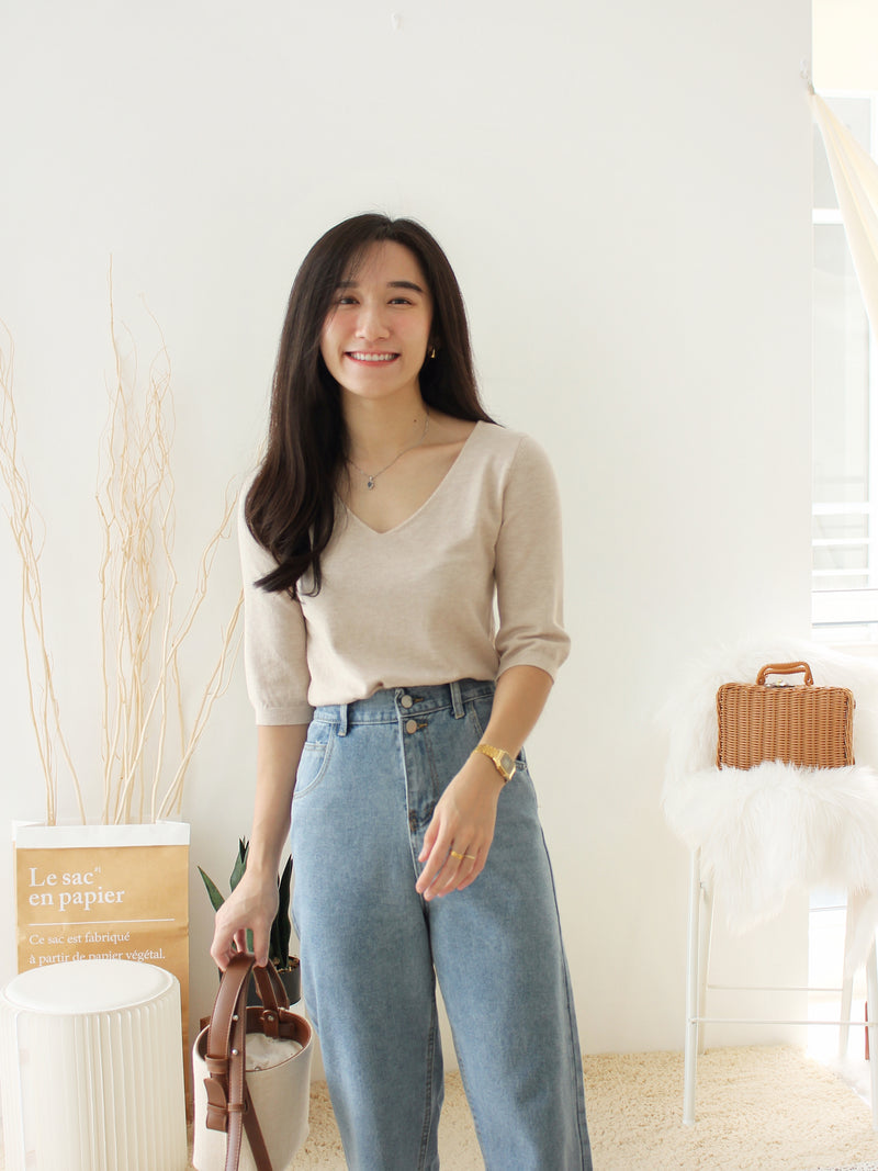 EUNICE Comfy Knit Top II - LovelyMadness Clothing Malaysia