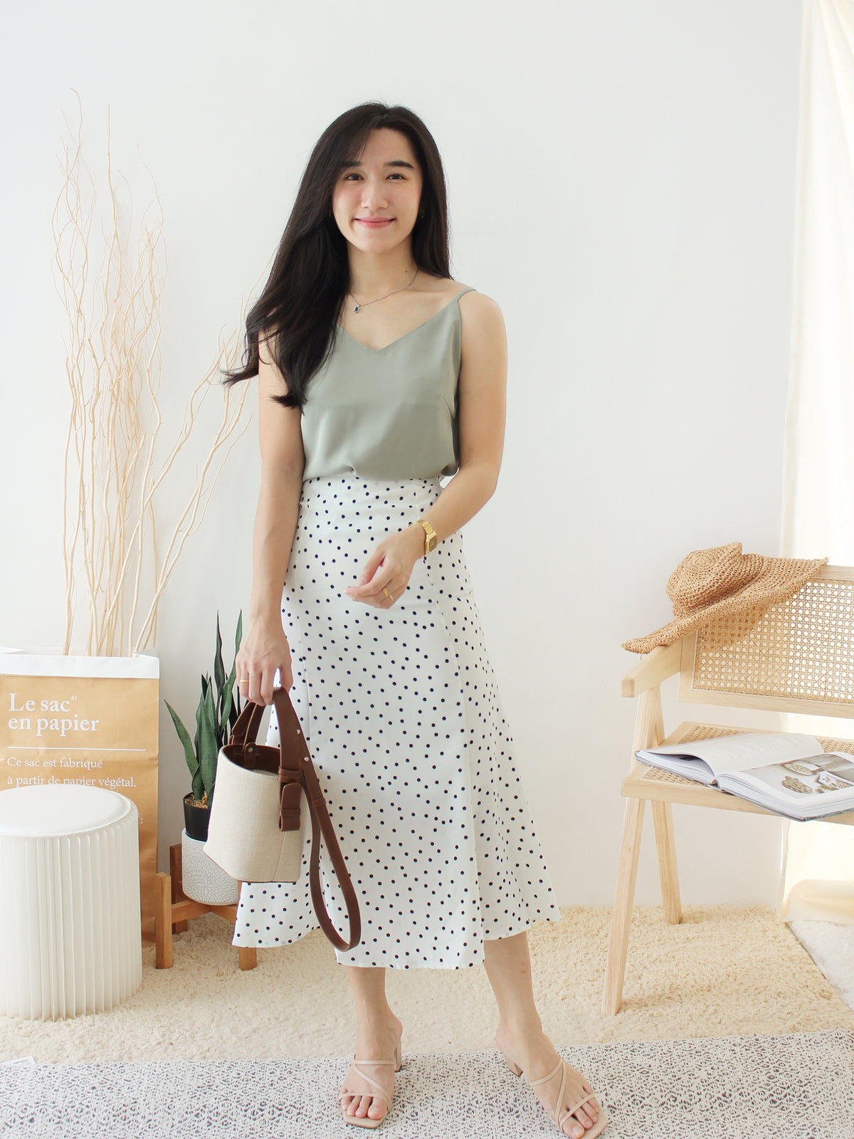 POLKADOTS Mermaid Skirt - LovelyMadness Clothing Malaysia