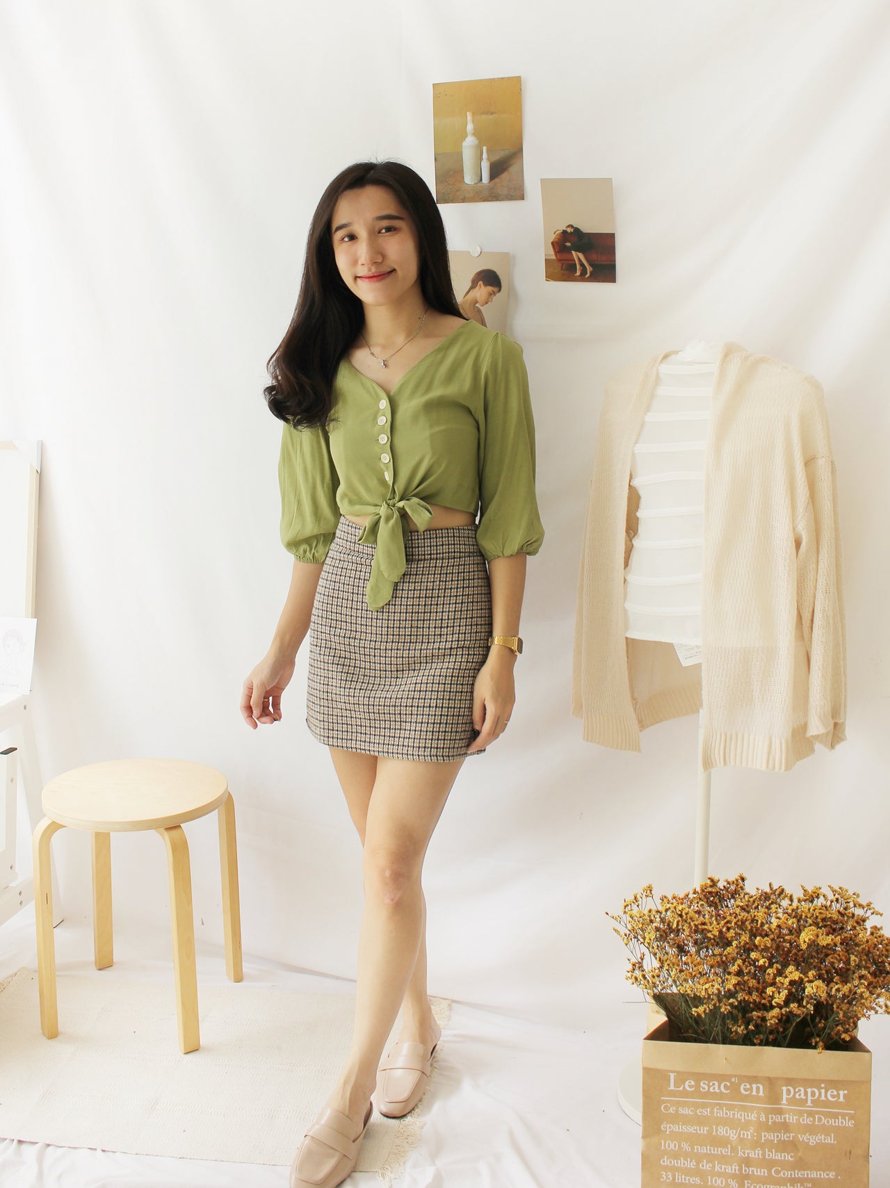 Tasha Button Top - LovelyMadness Clothing Online Fashion Malaysia