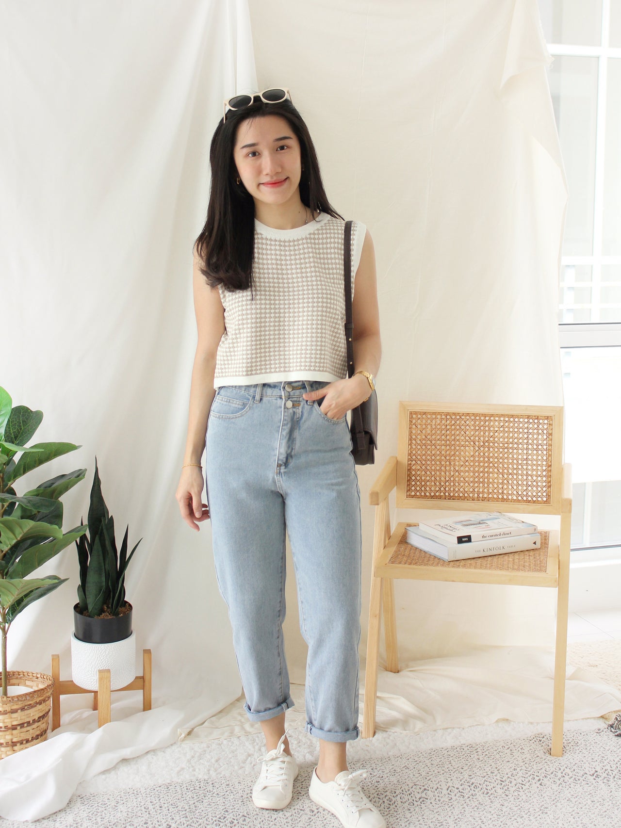HOUNDSTOOTH TANK TOP