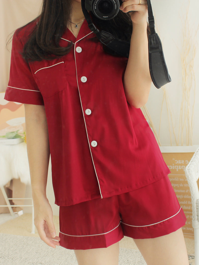 Satin Silk Pyjamas - LovelyMadness Clothing Malaysia
