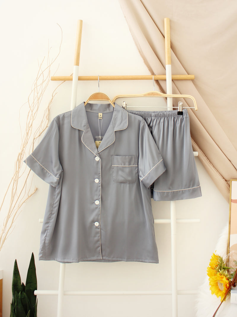 Satin Silk Pyjamas - LovelyMadness Clothing Malaysia