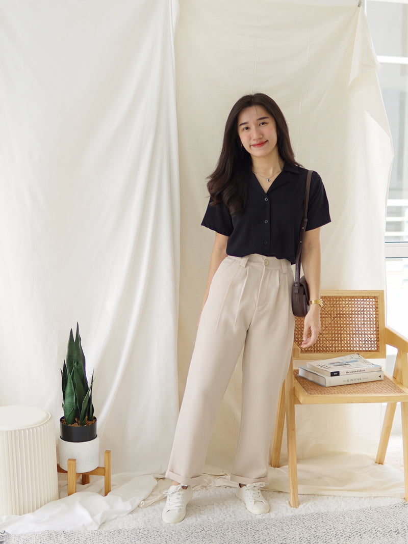 Auria Chiffon Button Shirt - LovelyMadness Clothing Malaysia