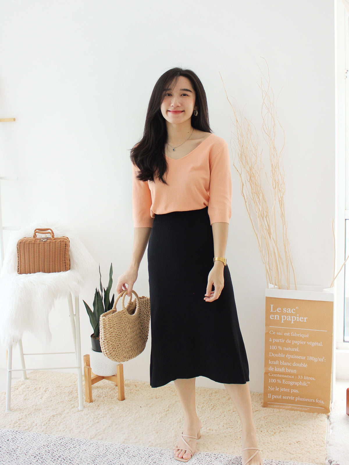 EUNICE Comfy Knit Top II - LovelyMadness Clothing Malaysia