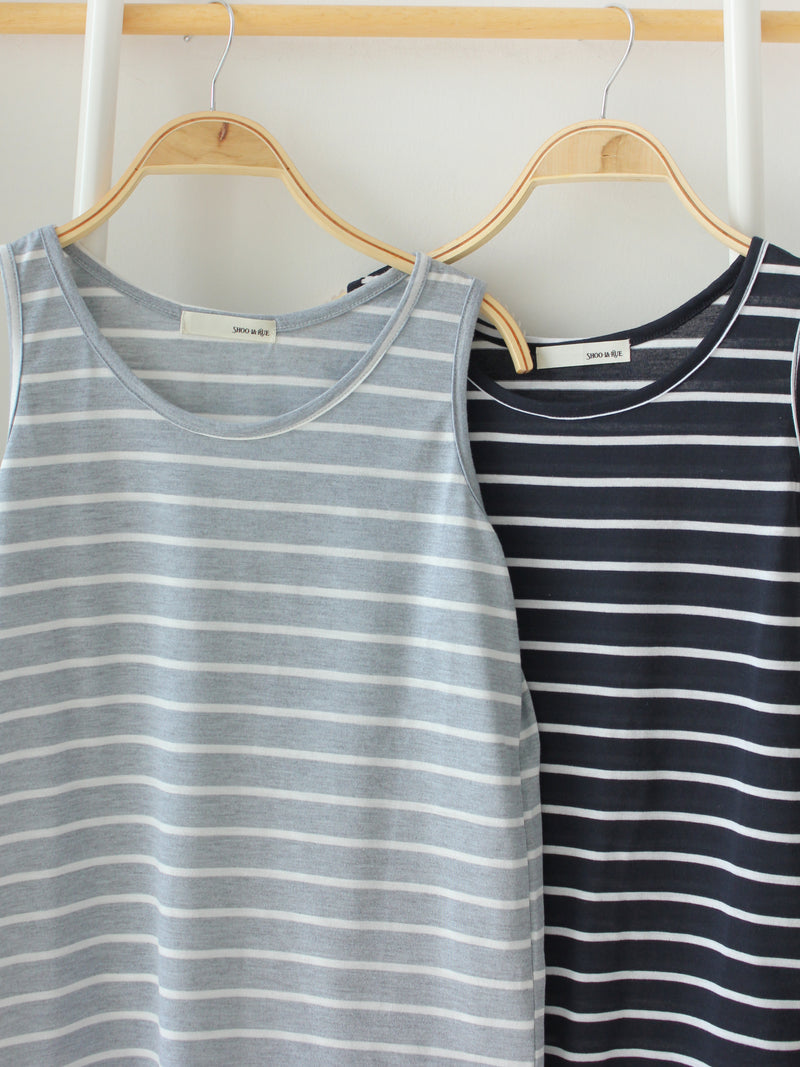 COMFY COTTON STRIPE TANK - LovelyMadness Clothing Malaysia