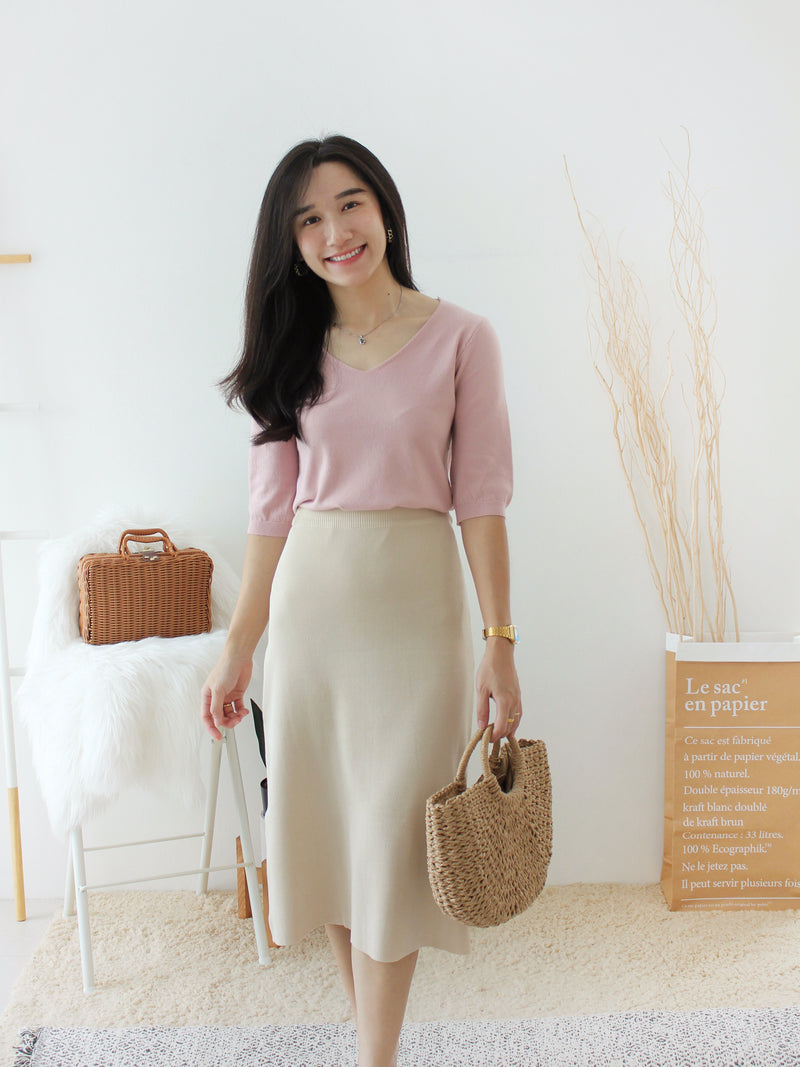 EUNICE Comfy Knit Top II - LovelyMadness Clothing Malaysia
