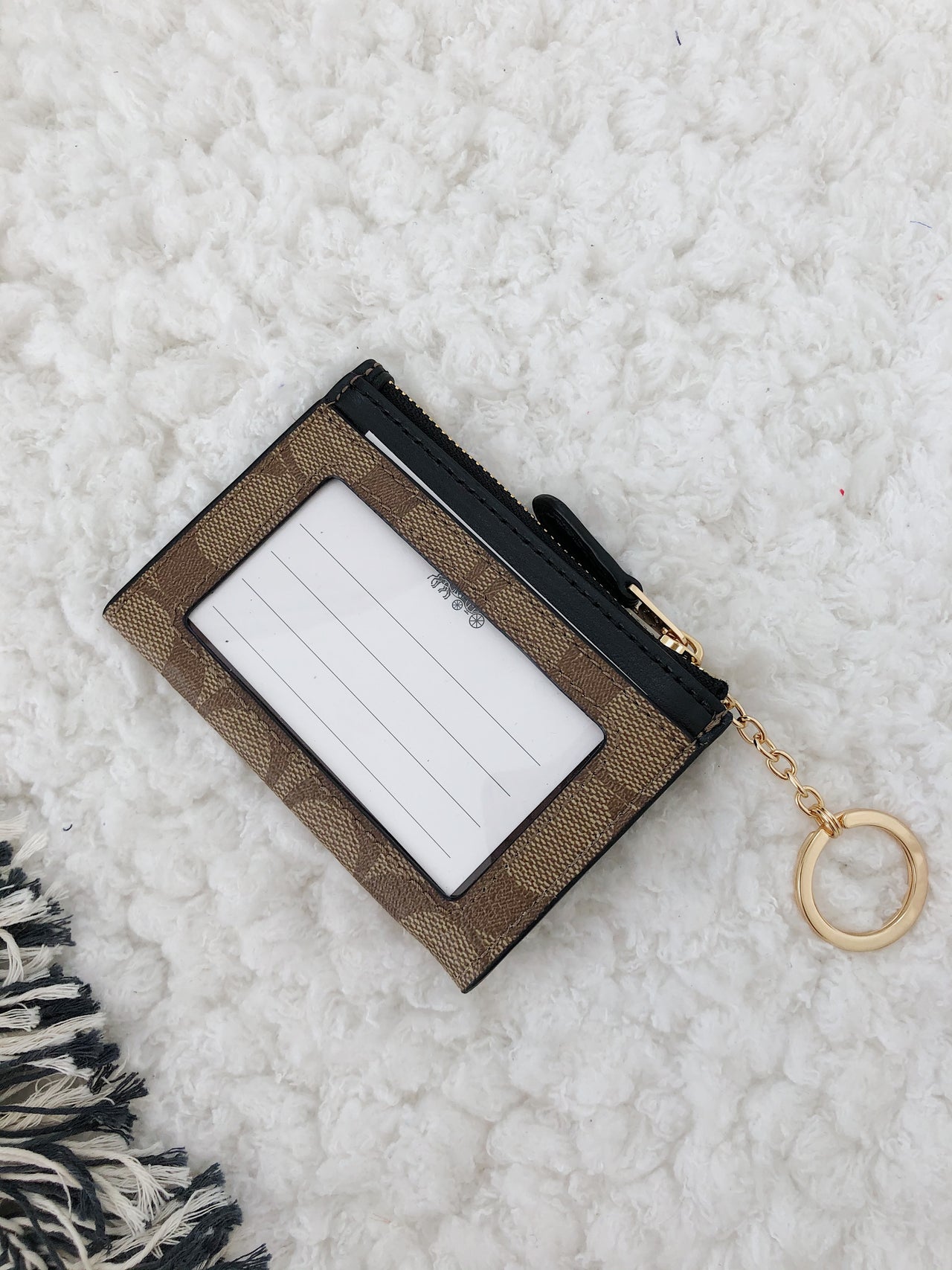 COACH MINI SKINNY ID CASE IN SIGNATURE CANVAS