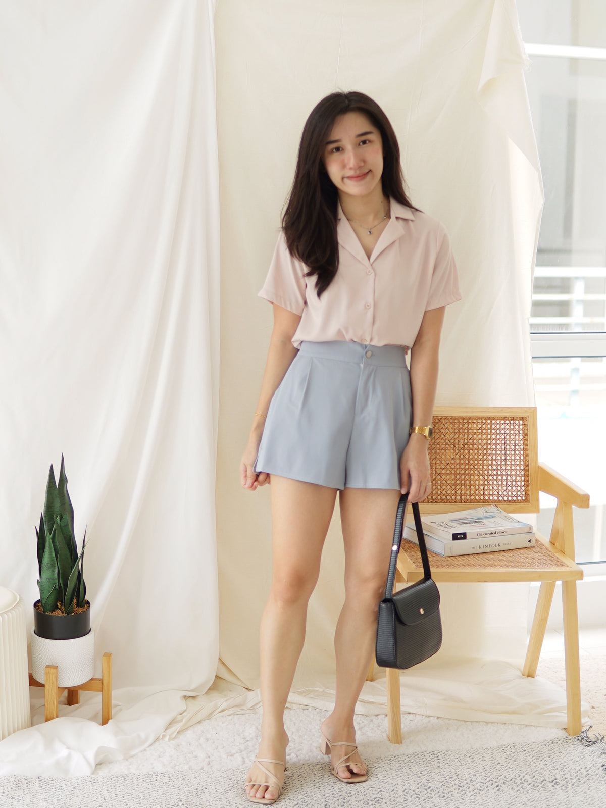 Auria Chiffon Button Shirt - LovelyMadness Clothing Malaysia