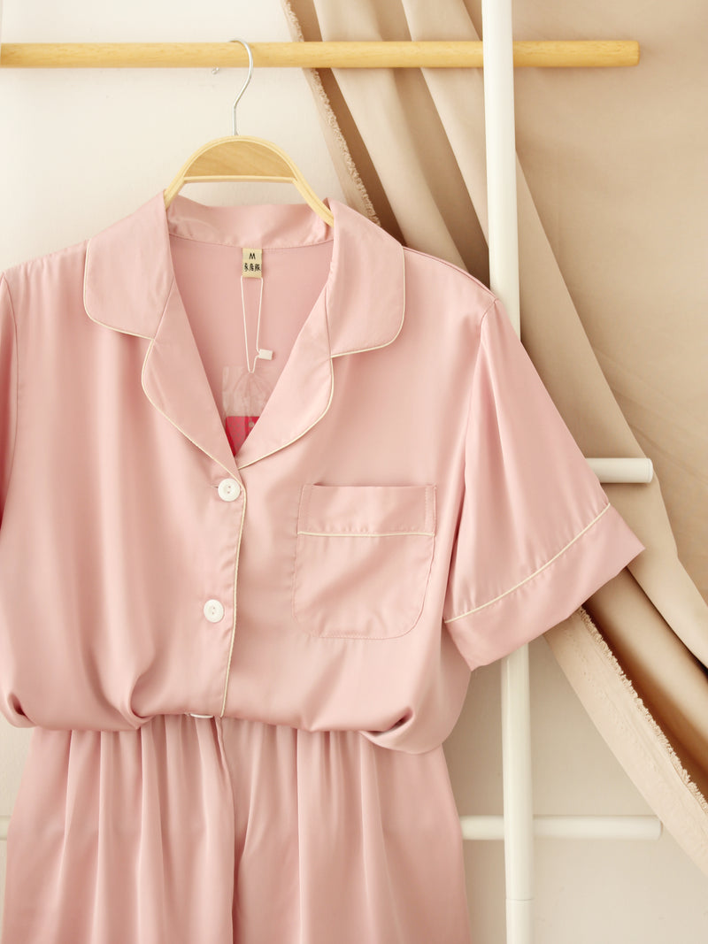 Satin Silk Pyjamas - LovelyMadness Clothing Malaysia