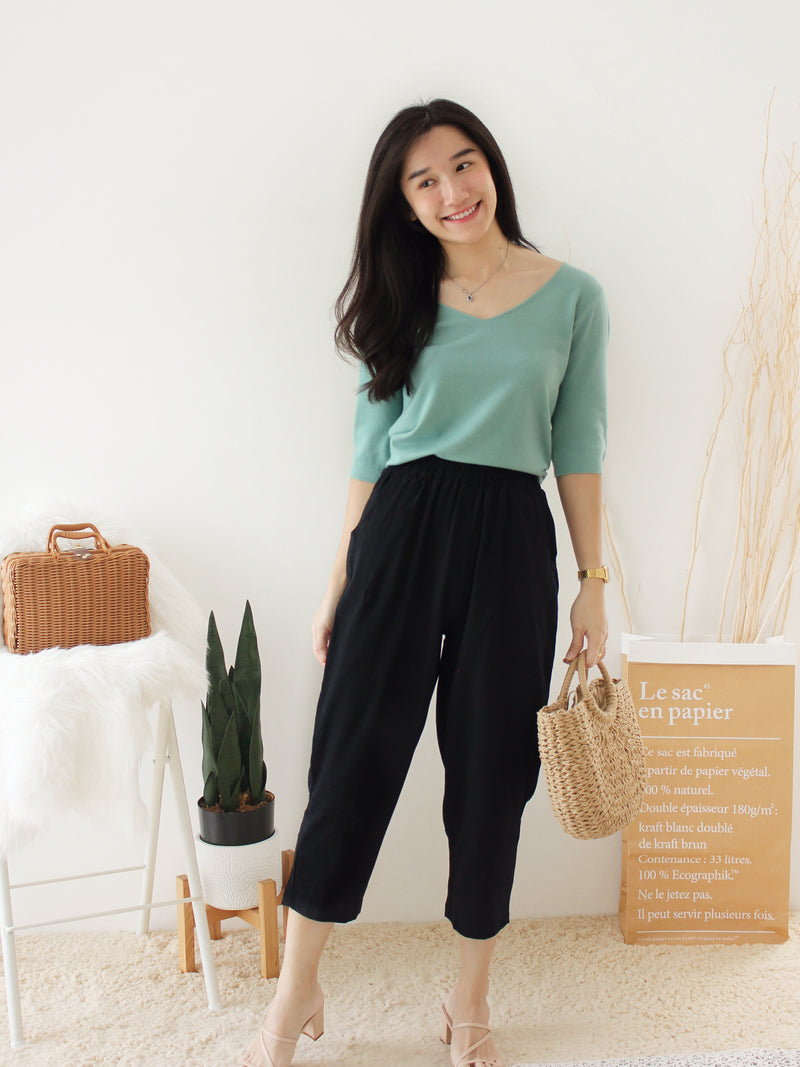 EUNICE Comfy Knit Top II - LovelyMadness Clothing Malaysia