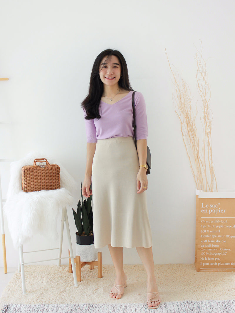 EUNICE Comfy Knit Top II - LovelyMadness Clothing Malaysia