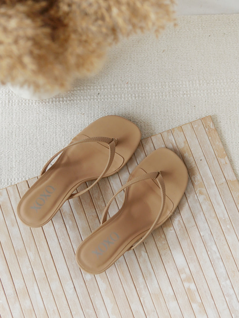 XOXO FRANCE HEELED FLIP-FLOP - LovelyMadness Clothing Malaysia