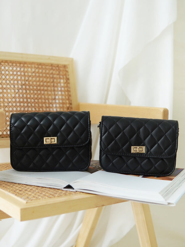 Black Gold Chain Bag - LovelyMadness Clothing Malaysia
