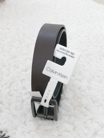 CALVIN KLEIN SQUARE BUCKET BELT