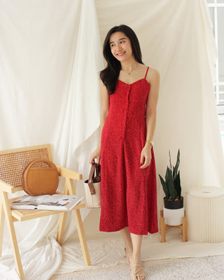 Mitzi Red Floral Dress