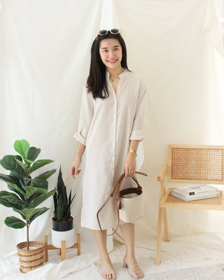 Zada Ramie Stripe Dress