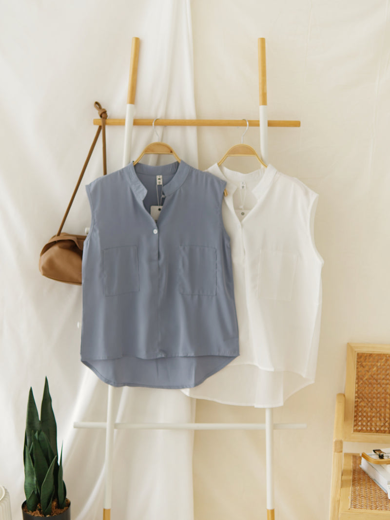CHLOE SLEEVELESS TOP - LovelyMadness Clothing Malaysia