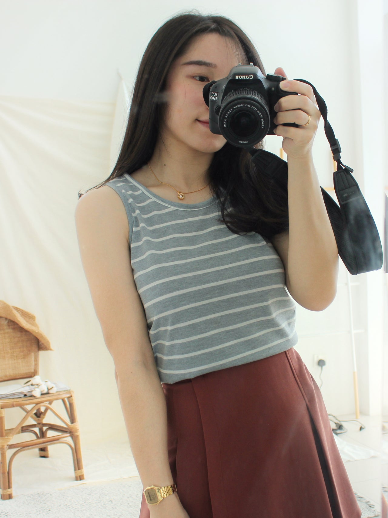 COMFY COTTON STRIPE TANK