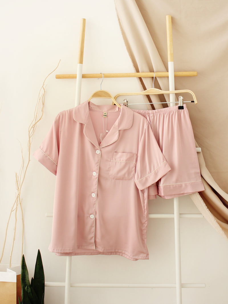 Satin Silk Pyjamas - LovelyMadness Clothing Malaysia