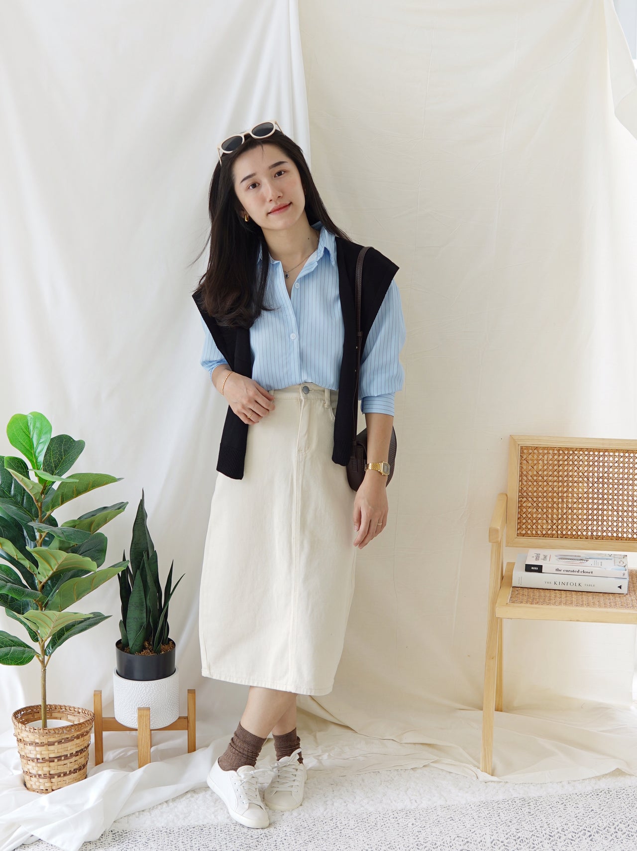 Stripe Outer / Blouse