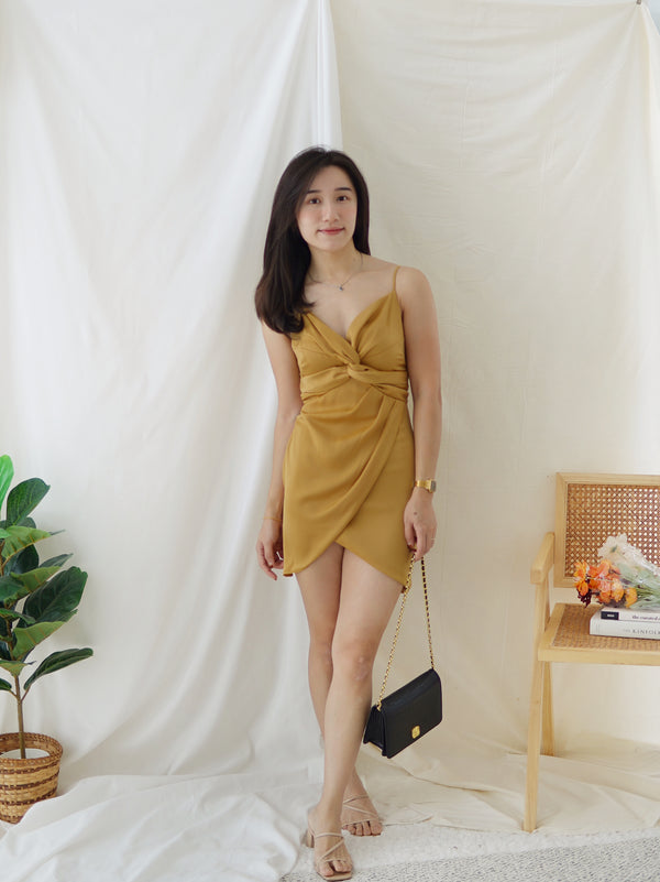 LULU Knot Dress (155cm below) - LovelyMadness Clothing Malaysia