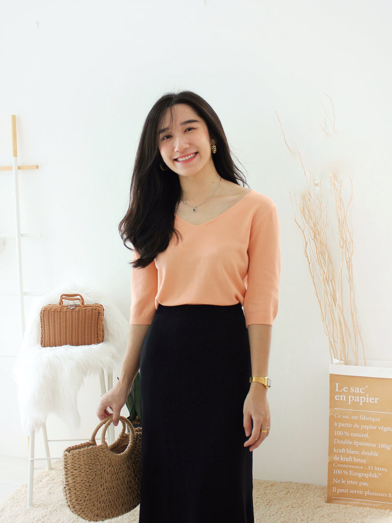 EUNICE Comfy Knit Top II - LovelyMadness Clothing Malaysia