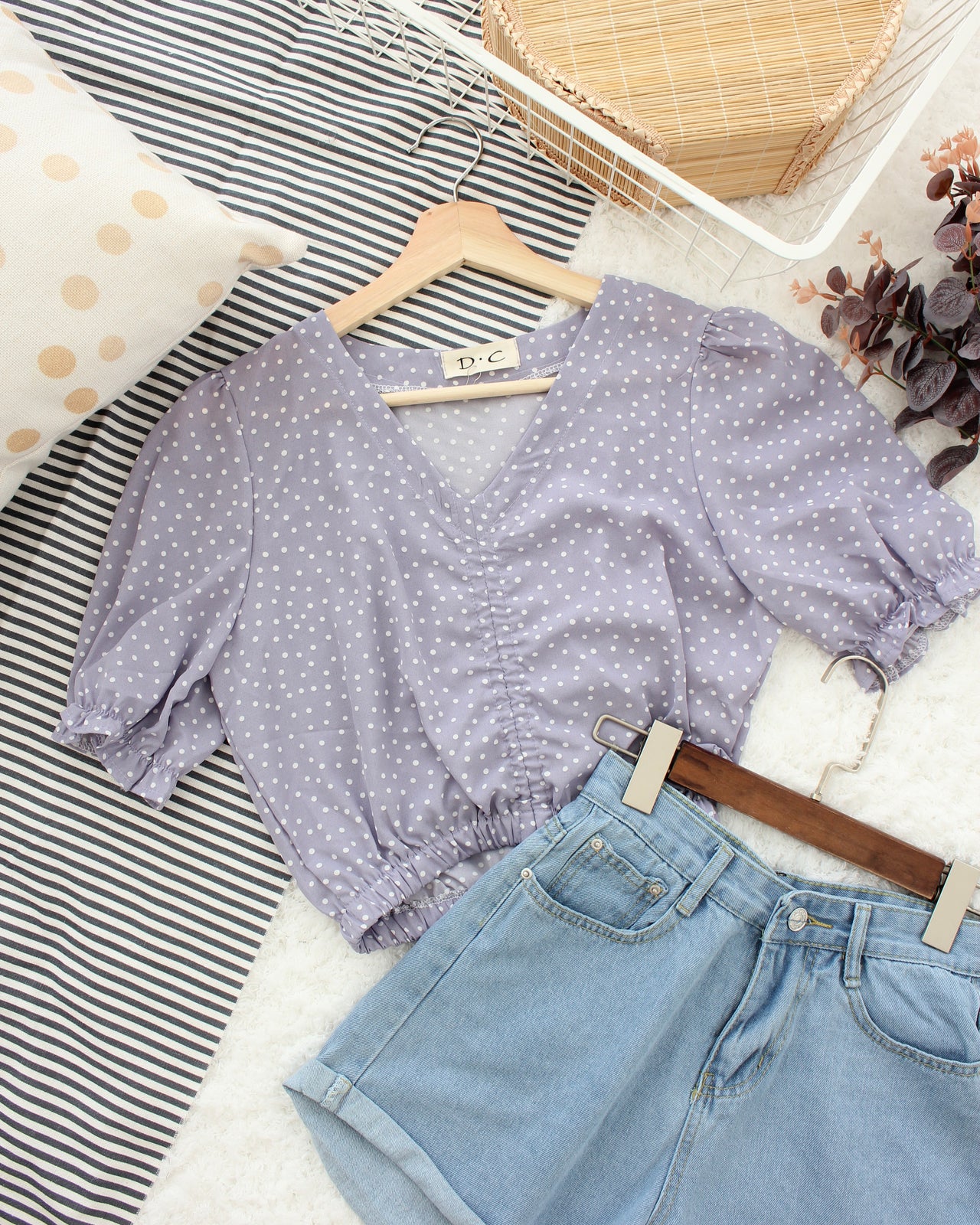 Purple Drawstring Top - LovelyMadness Clothing Online Fashion Malaysia
