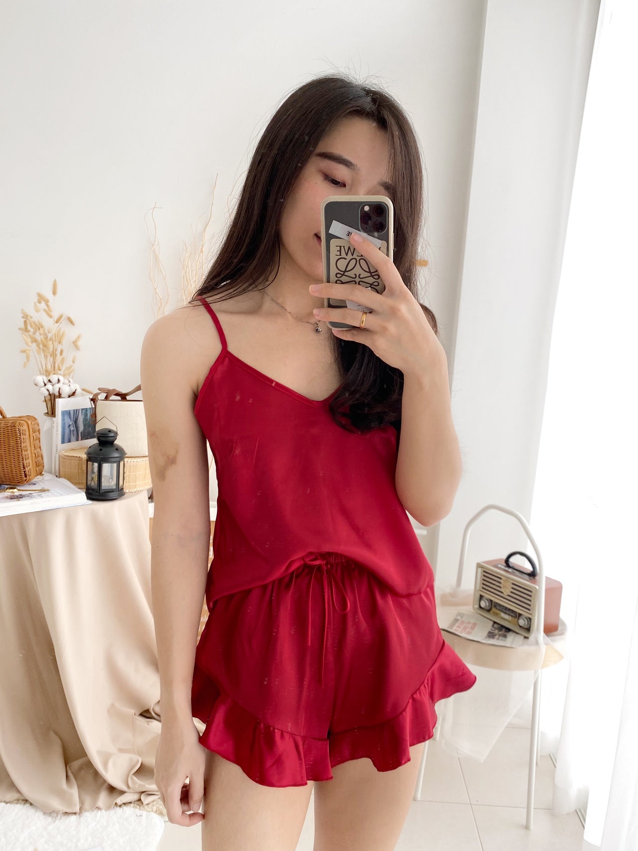 Isabella Silk Pyjamas Set - LovelyMadness Clothing Online Fashion Malaysia