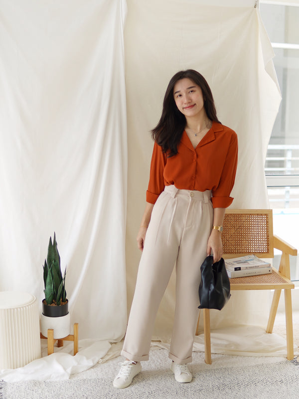 Tricia Wrinkle Free Blouse - LovelyMadness Clothing Malaysia