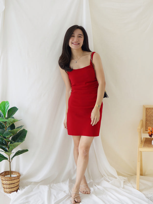 Caroline Side Pleat Dress - LovelyMadness Clothing Malaysia
