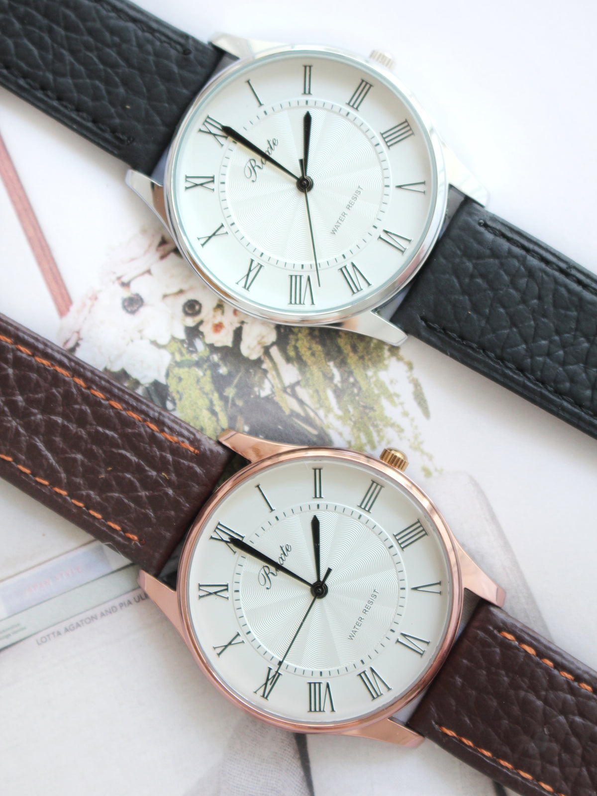 RAXTE LEATHER ROUND WATCH - LovelyMadness Clothing Malaysia