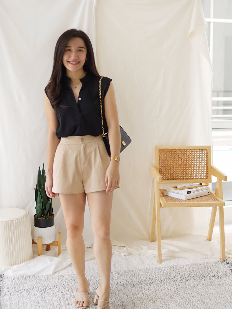 CHLOE SLEEVELESS TOP - LovelyMadness Clothing Malaysia