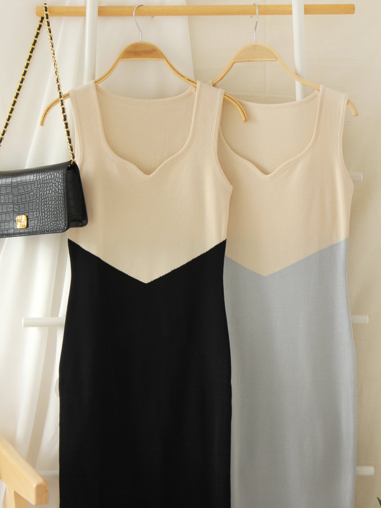 ROSALIA CONTRAST BODYCON DRESS