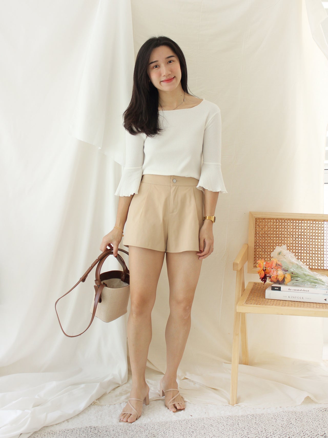 Quarter Flare Sleeve Top - LovelyMadness Clothing Malaysia