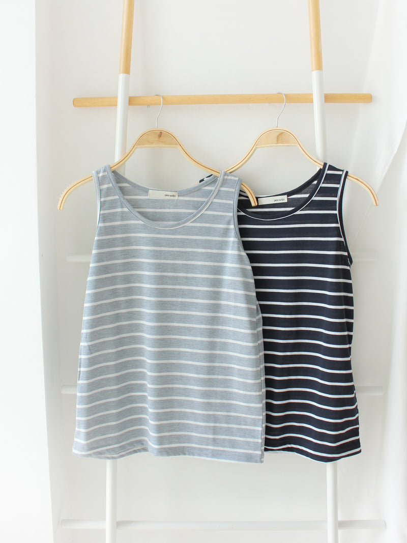 COMFY COTTON STRIPE TANK - LovelyMadness Clothing Malaysia