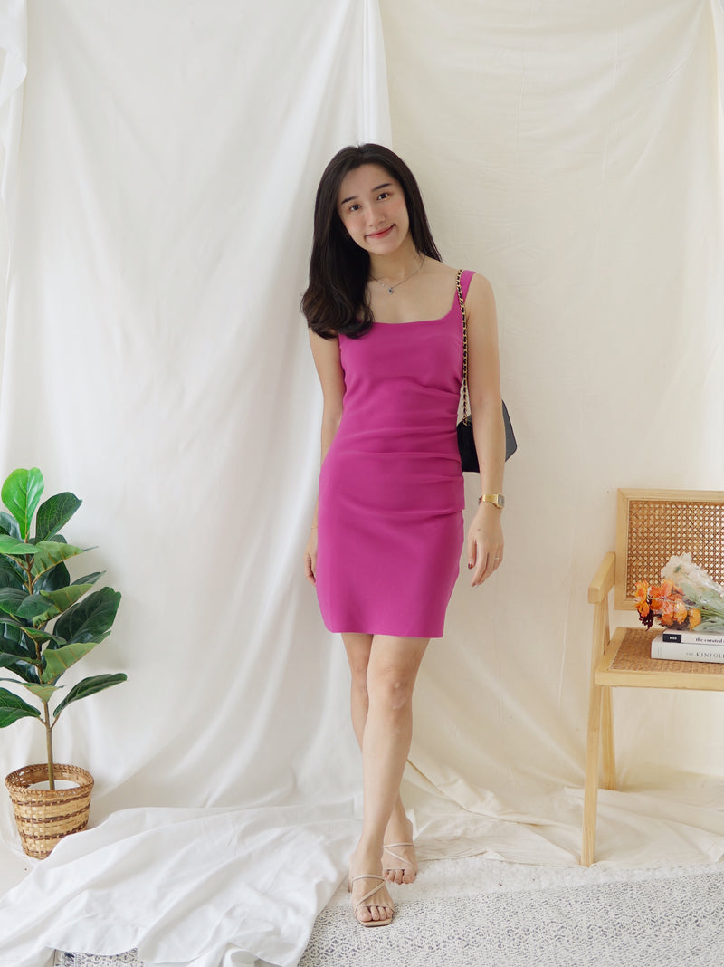 Caroline Side Pleat Dress - LovelyMadness Clothing Malaysia