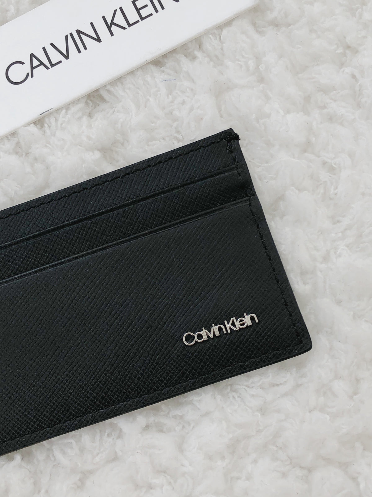 Calvin Klein Matte Saffiano Card Case - LovelyMadness Clothing Malaysia