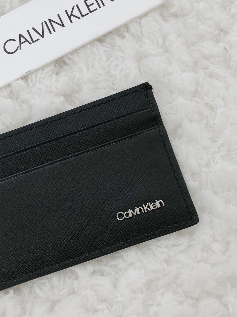 Calvin Klein Matte Saffiano Card Case - LovelyMadness Clothing Malaysia
