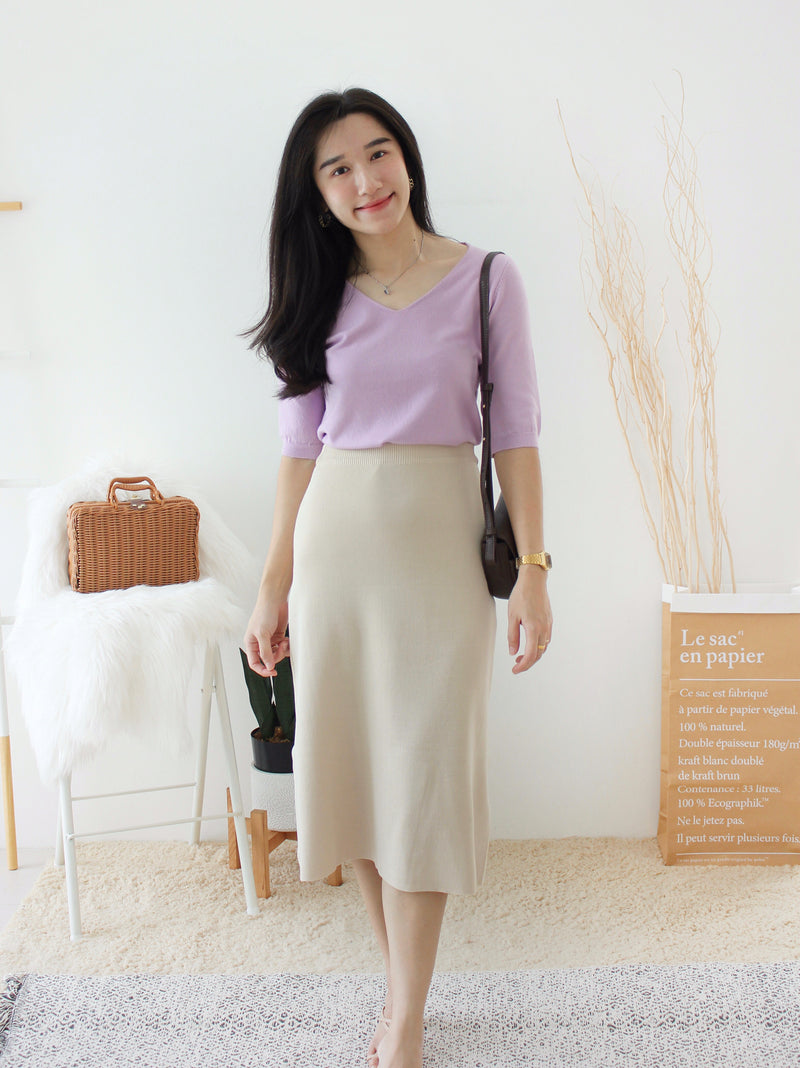 EUNICE Comfy Knit Top II - LovelyMadness Clothing Malaysia
