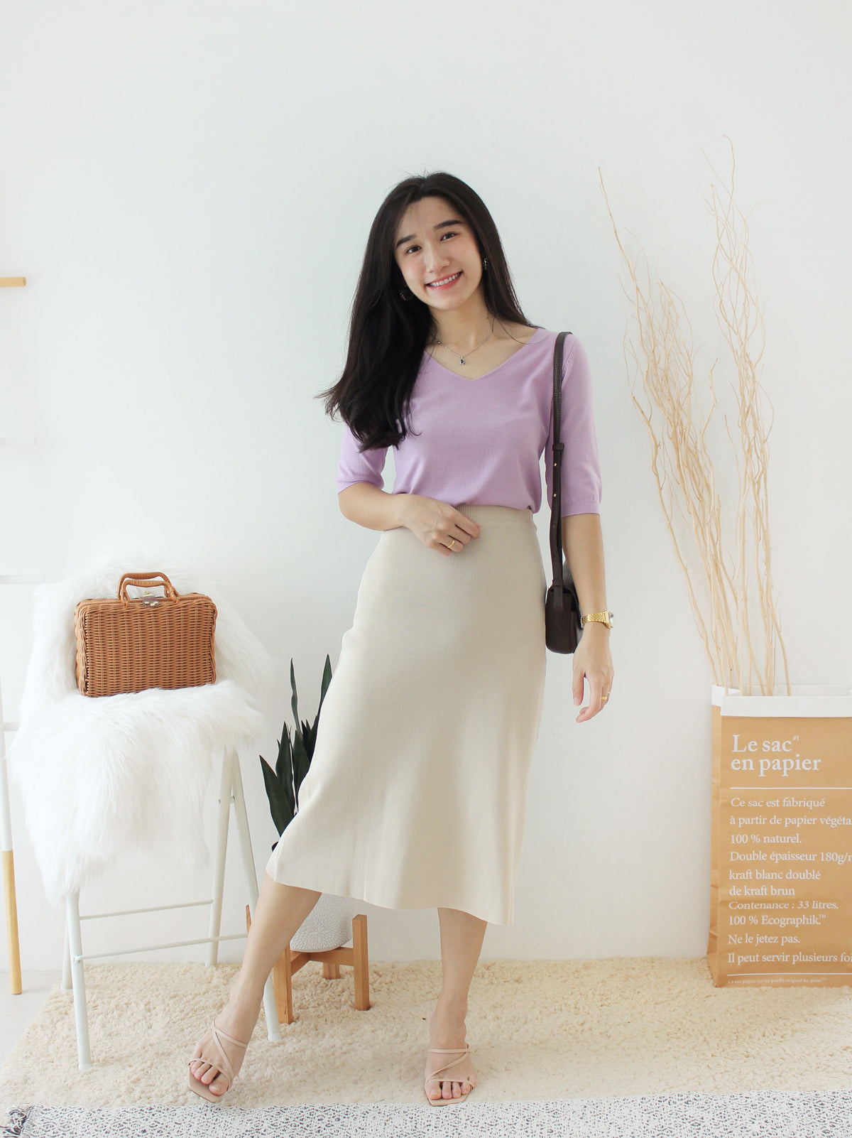 EUNICE Comfy Knit Top II - LovelyMadness Clothing Malaysia
