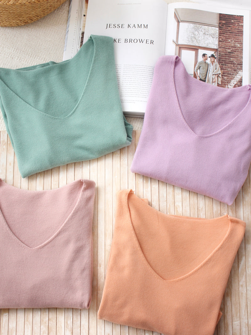 EUNICE Comfy Knit Top II - LovelyMadness Clothing Malaysia