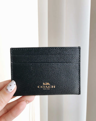 COACH CROSSGRAIN CARD CASE - LovelyMadness Clothing Malaysia